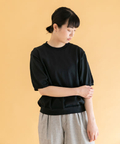 UNIFY poly/ramie Half-Sleeve Knit