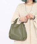 yblancle/ uNzS.LETHER TRIANGLE TOTE ATu g[gobO O[ t[