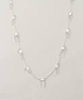 y HANNAH KEEFE / niEL[t zParty Silver Necklace [h[ CY lbNX Vo[ t[