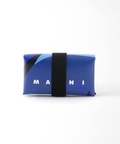 【MARNI / マルニ】MINI WALLET PRINT エディフィス 財布・コインケース ブルー フリー
