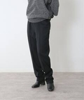 【POSTELEGANT/ポステレガント】wool easy trousers アンフォロー スラックス ブラック L