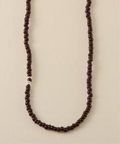 レディース 【DOUGH.】 Beads necklace 50cm ノーブル ネックレス ブラウン フリー