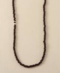 レディース 【DOUGH.】 Beads necklace 65cm ノーブル ネックレス ブラウン フリー