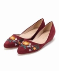fB[X EMBROIDERY POINTED FLAT SHOES x[Z[XgbN pvX {h[ 23