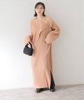 fB[X ytodo kotohayokozawazwave long sleeve big dress WCg[NX s[X x[W t[